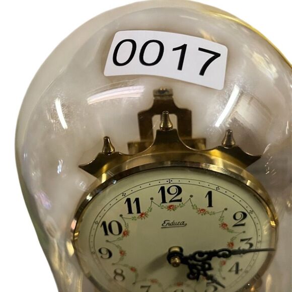 Vintage Endura Domed Anniversary Clock Gold-tone Classic Design - Untested - Picture 5 of 5